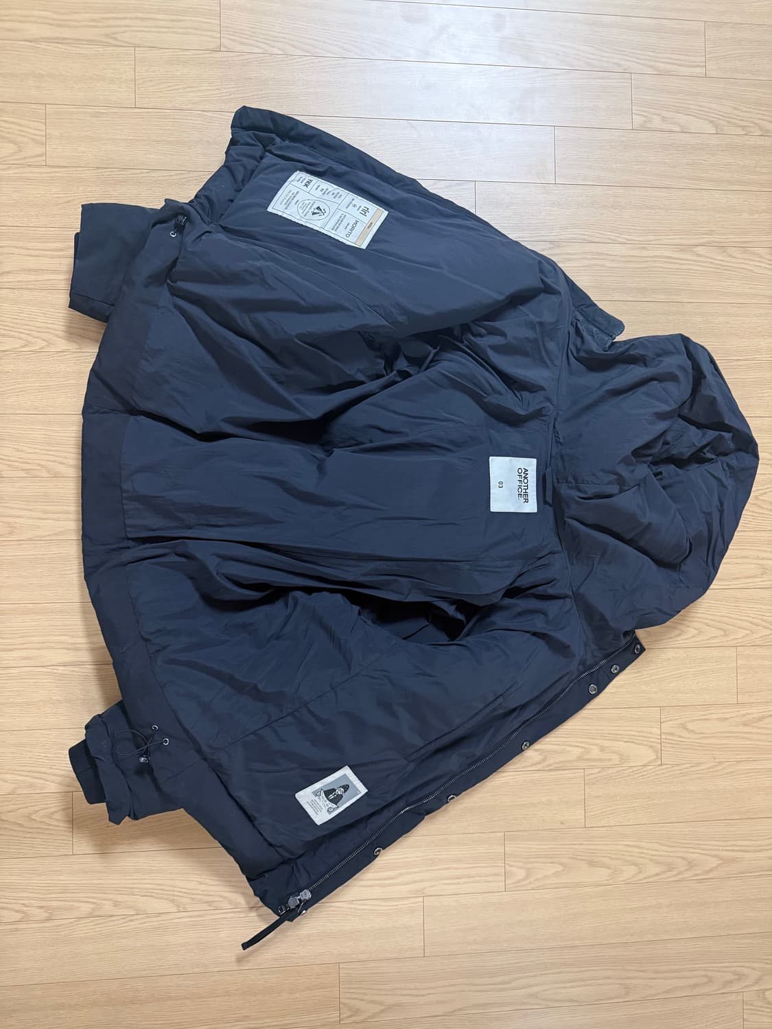 어나더오피스 2nd goosedown parka(Almost Black) 상품이미지4