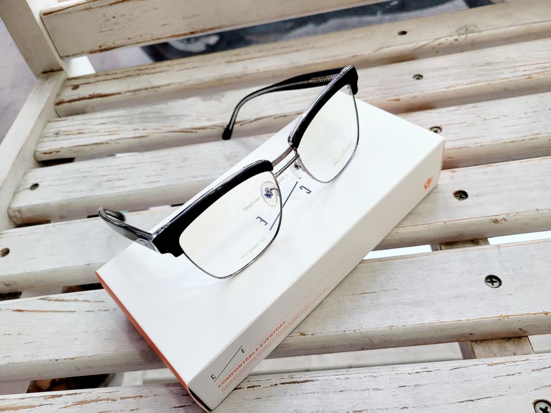 폴휴먼 안경 PHF-5268A 블랙실버하금테 안경 상품이미지2