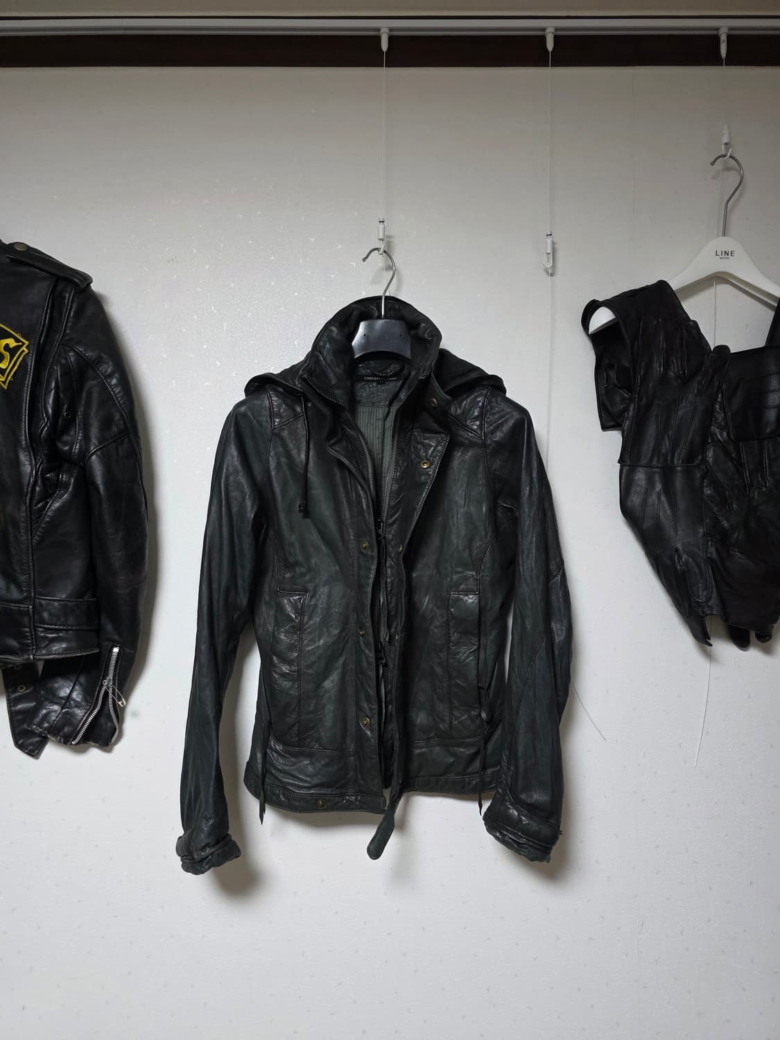 Christian peau hooded leather jacket 상품이미지2