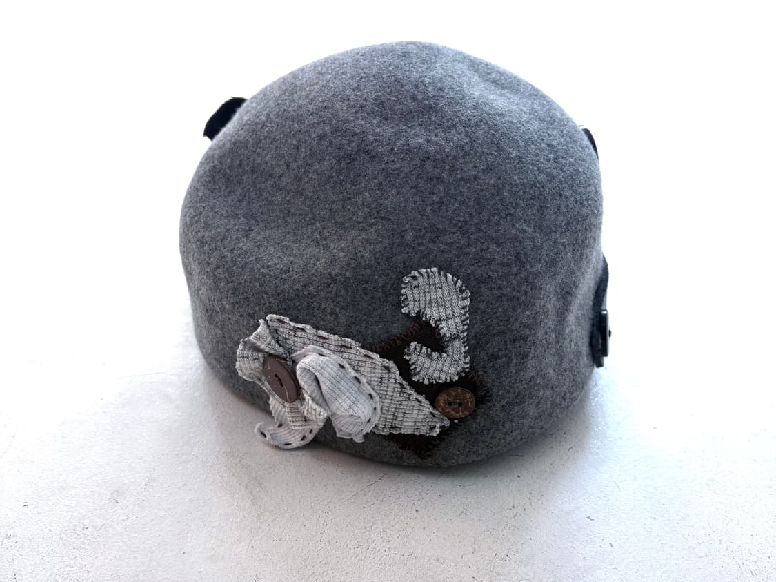 Antique patch flower napoleon riding cap 상품이미지3