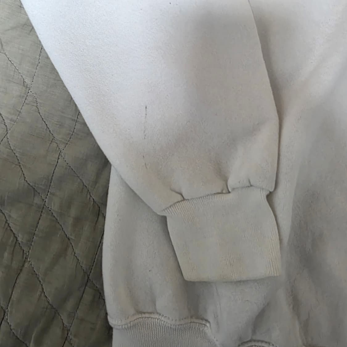 [L] 90s 러셀 애슬레틱 후드집업 화이트 굿컨디션 LIKE XL 상품이미지5