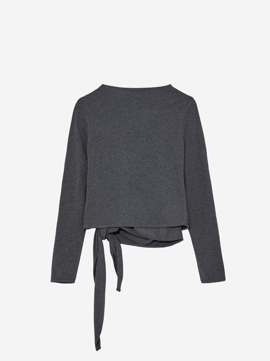 CERRIC 드롭 랩 가디건 차콜 상품이미지2