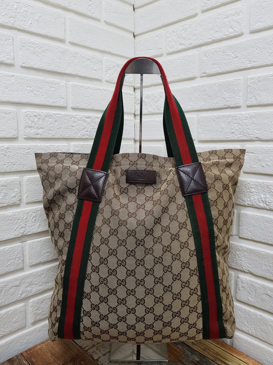 [정품] 구찌 gg자가드 삼색 트리밍 2way백 상품이미지3