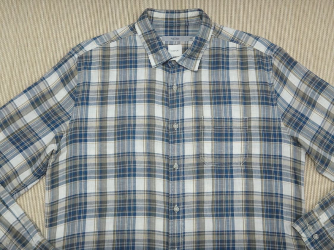 (105) 코오롱 시리즈 마드라스 체크 린넨 긴팔 셔츠 상품이미지3