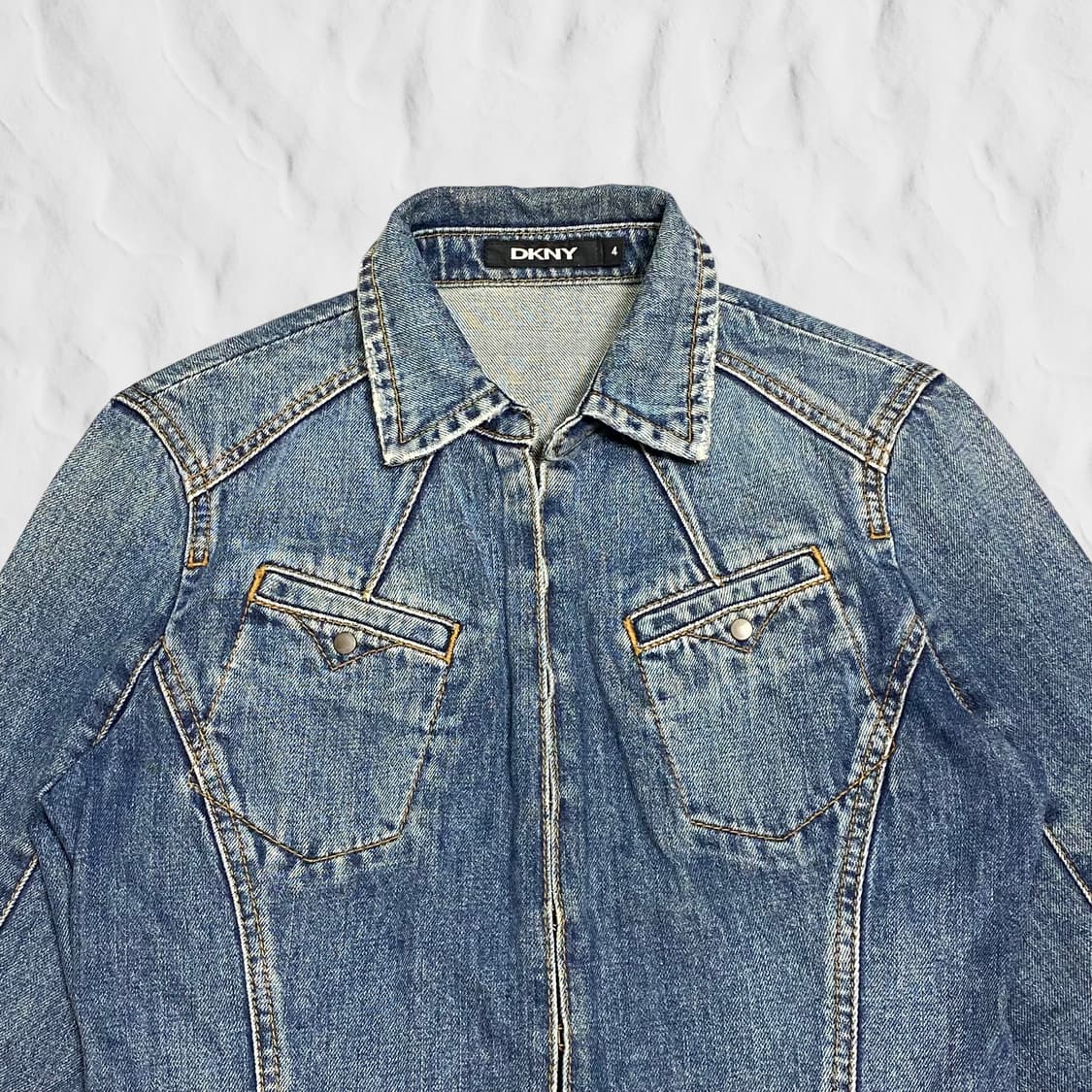 DKNY 7부 데님 자켓 상품이미지4