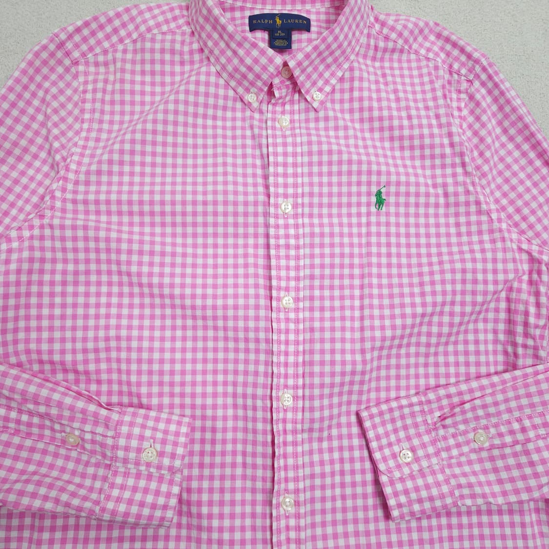 폴로 랄프 로렌 신형 체크 셔츠 XL18-20 상품이미지2