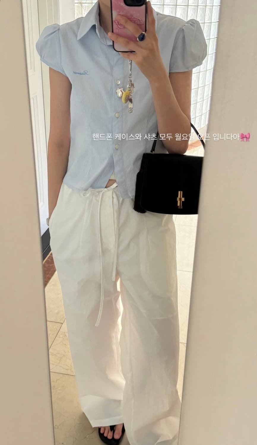 ribbonbit lovi cap sleeve blouse 상품이미지4