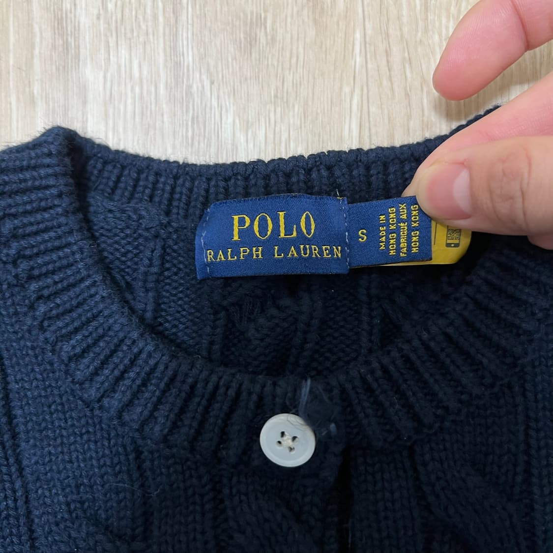 폴로 랄프로렌 여성 슬림핏 꽈배기 반팔니트 S/90  상품이미지5