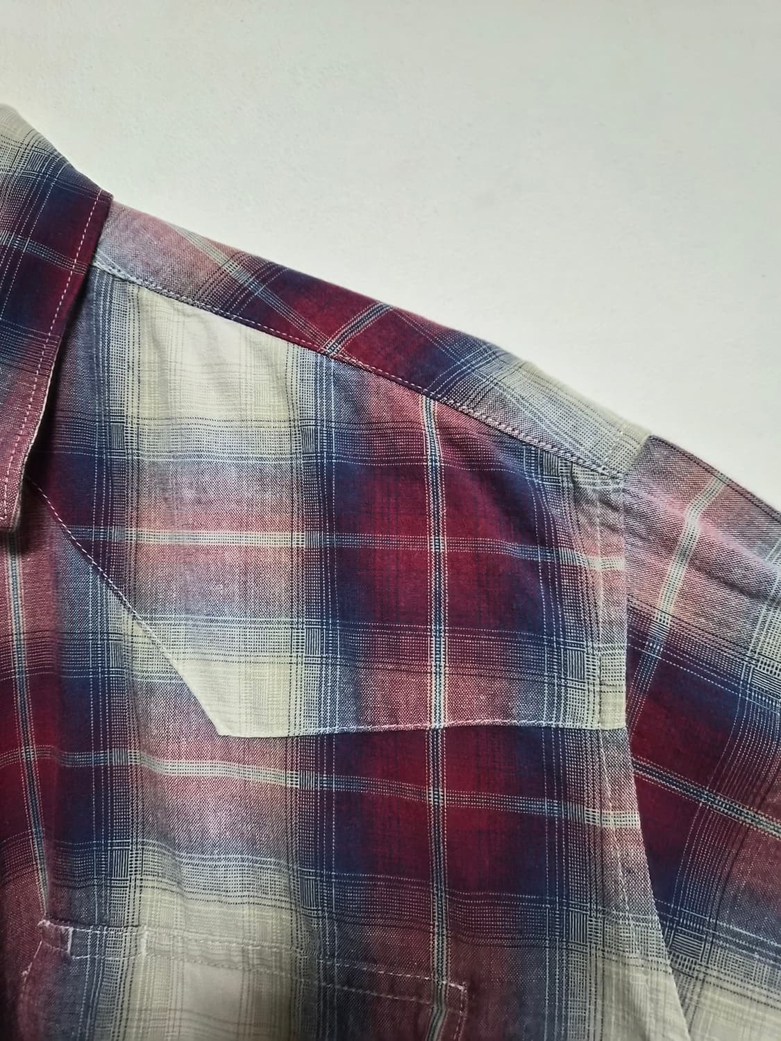 랭글러Wrangler 체크 웨스턴 셔츠 M - S360 상품이미지3