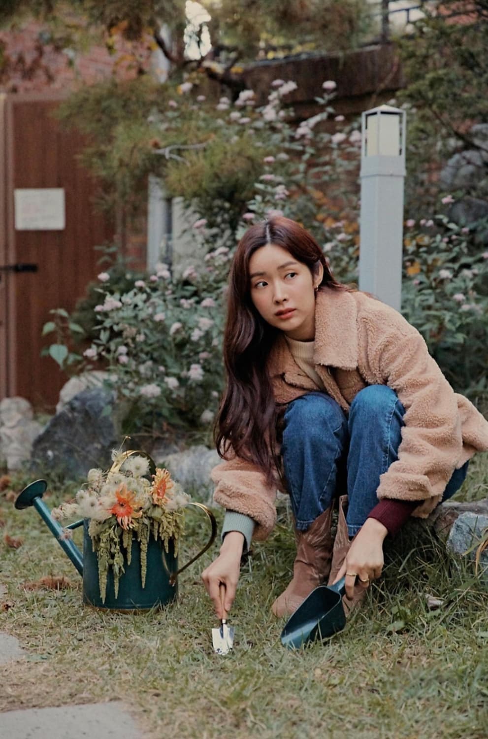 온앤온 뽀글이 테디베어 점퍼 (차정원 착용) 상품이미지5