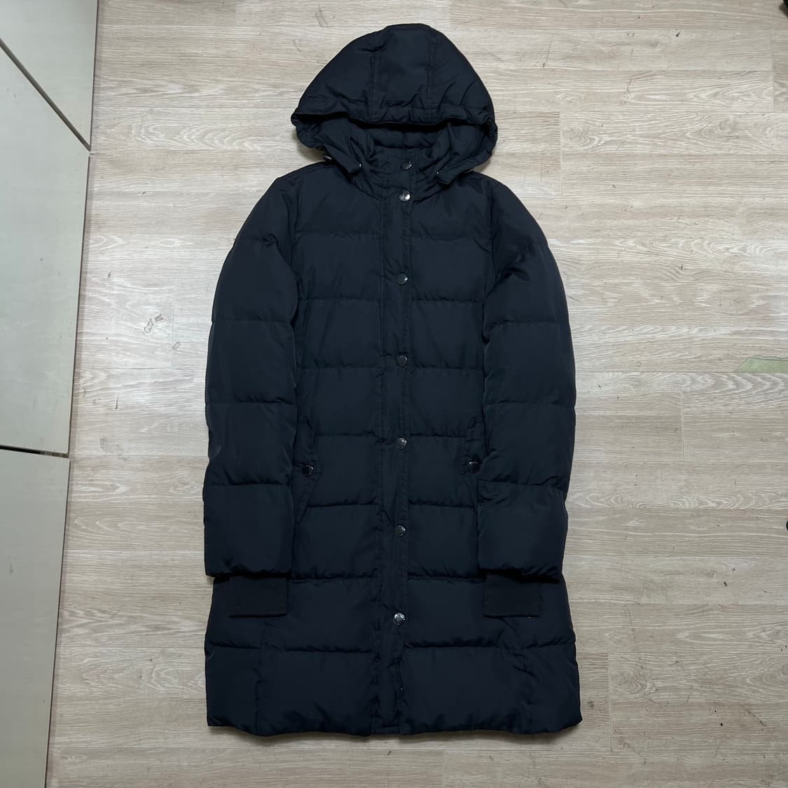 제이크루 여성 덕다운 후드 롱패딩 점퍼 [블랙] S/90 상품이미지1