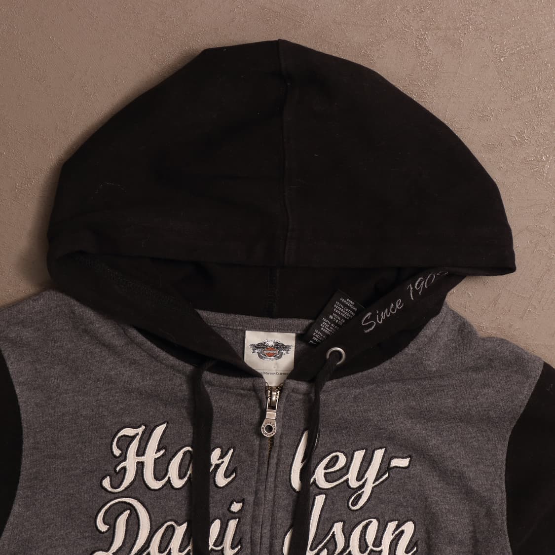 00's 할리데이비슨 y2k 로고 후드집업 A1419 상품이미지2