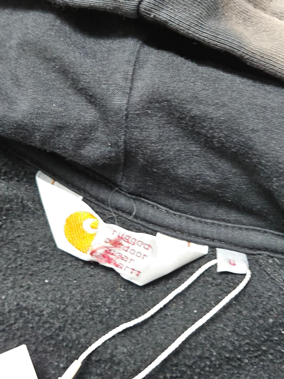칼하트 하드페이딩 디스트레스드 후드집업 후드 L 상품이미지6