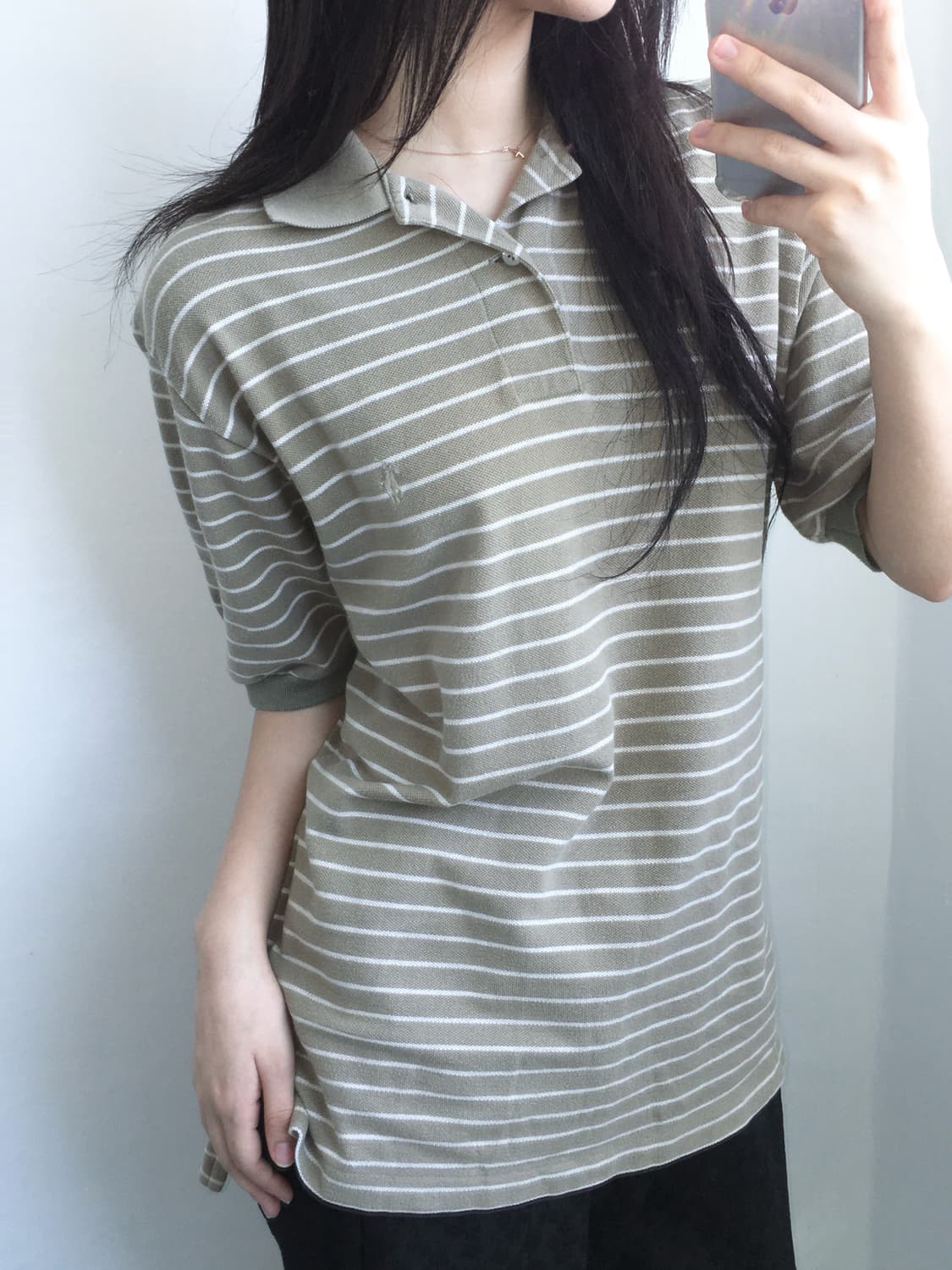 Polo 폴로 랄프로렌 베이지 단가라 카라티 상품이미지3