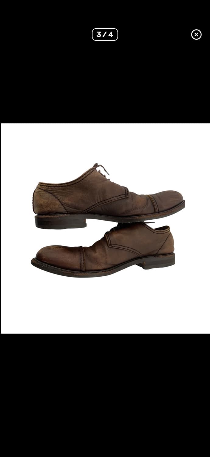 vintage washing derby shoes 상품이미지3