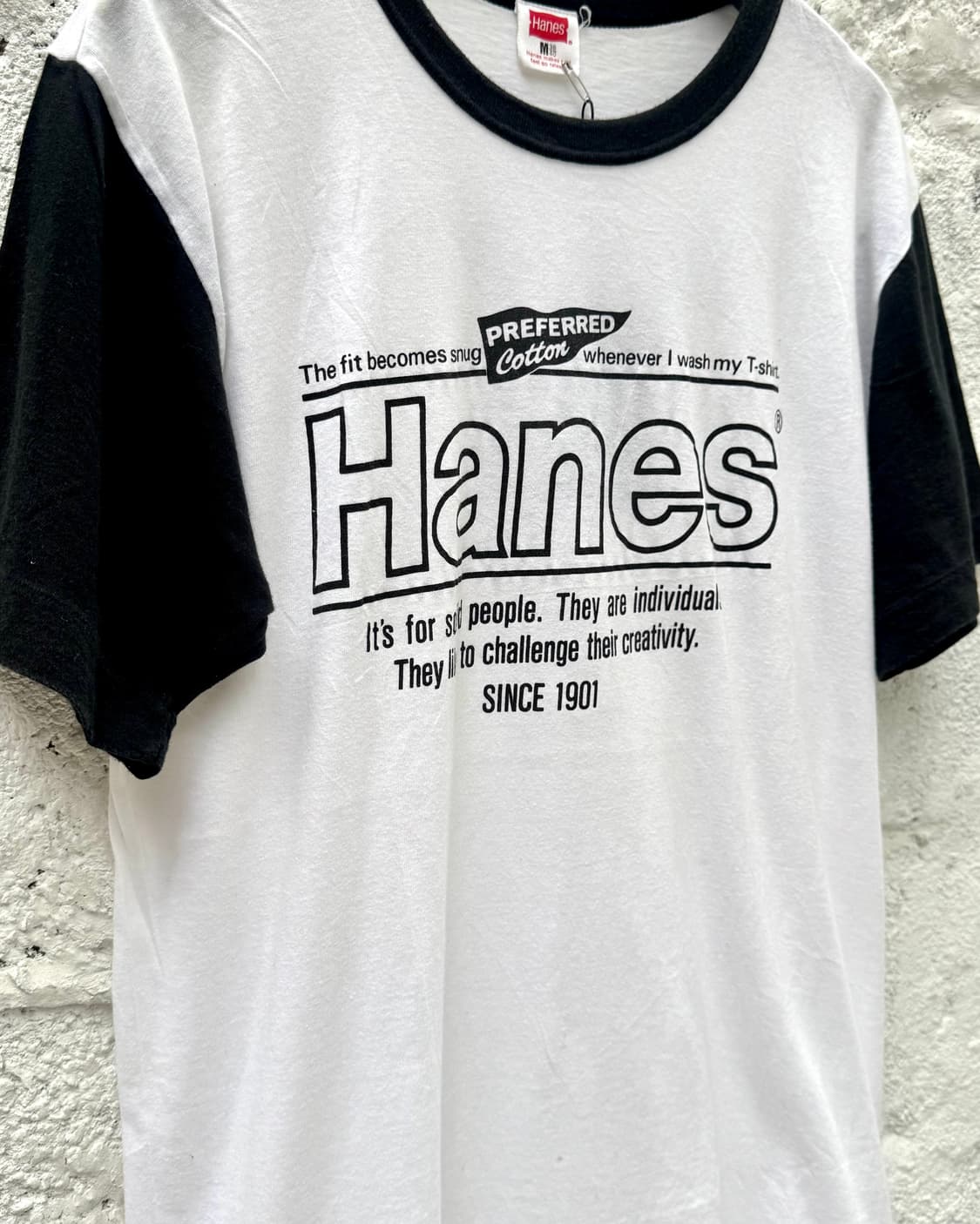 80’s Hanes Single Stitch Ringer T-shirt  상품이미지7