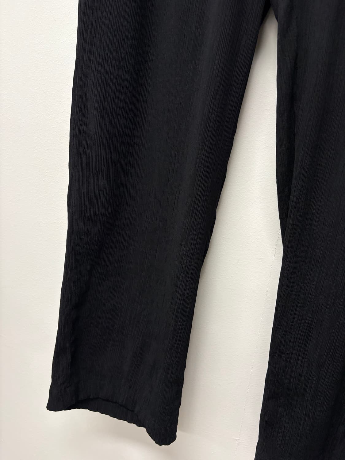 ZARA 플리츠 블랙 와이드 팬츠 상품이미지3