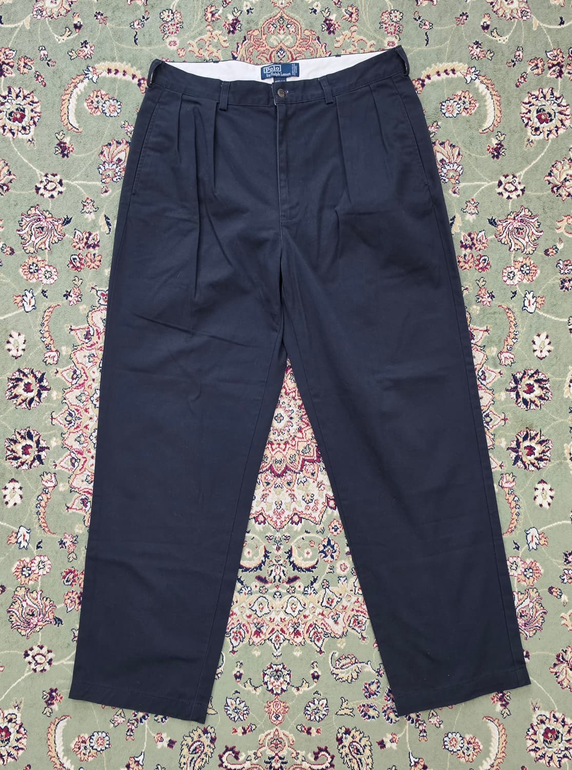 [최종할인] 00' 폴로 네이비 앤드류 투턱 클래식 치36-34  상품이미지2