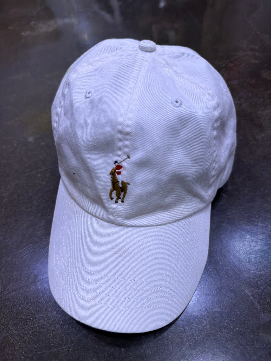 폴로 랄프로렌 컬러 포니 자수 로고 볼캡 화이트 상품이미지2