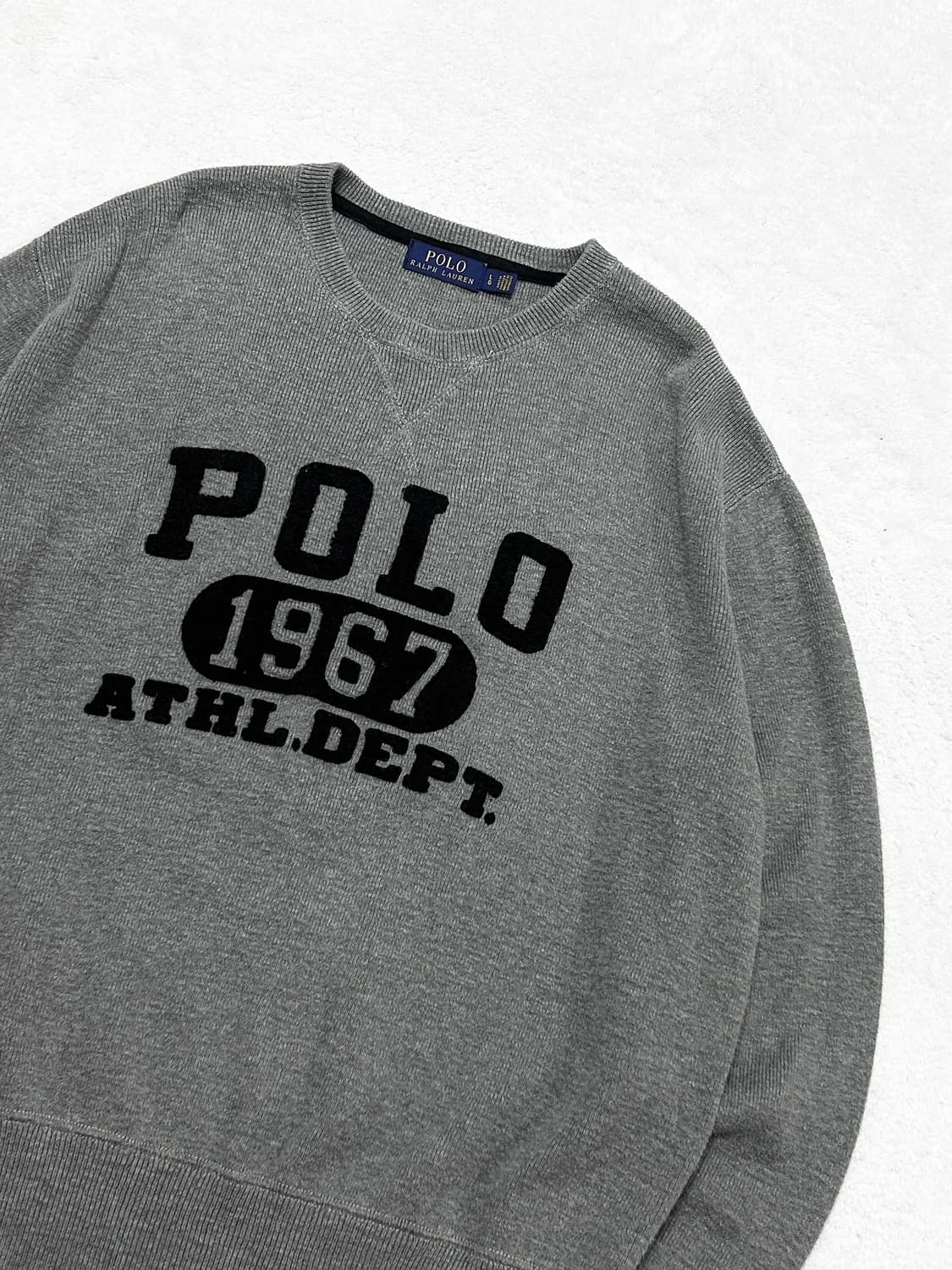 폴로 부클로고 그레이 니트 상품이미지7