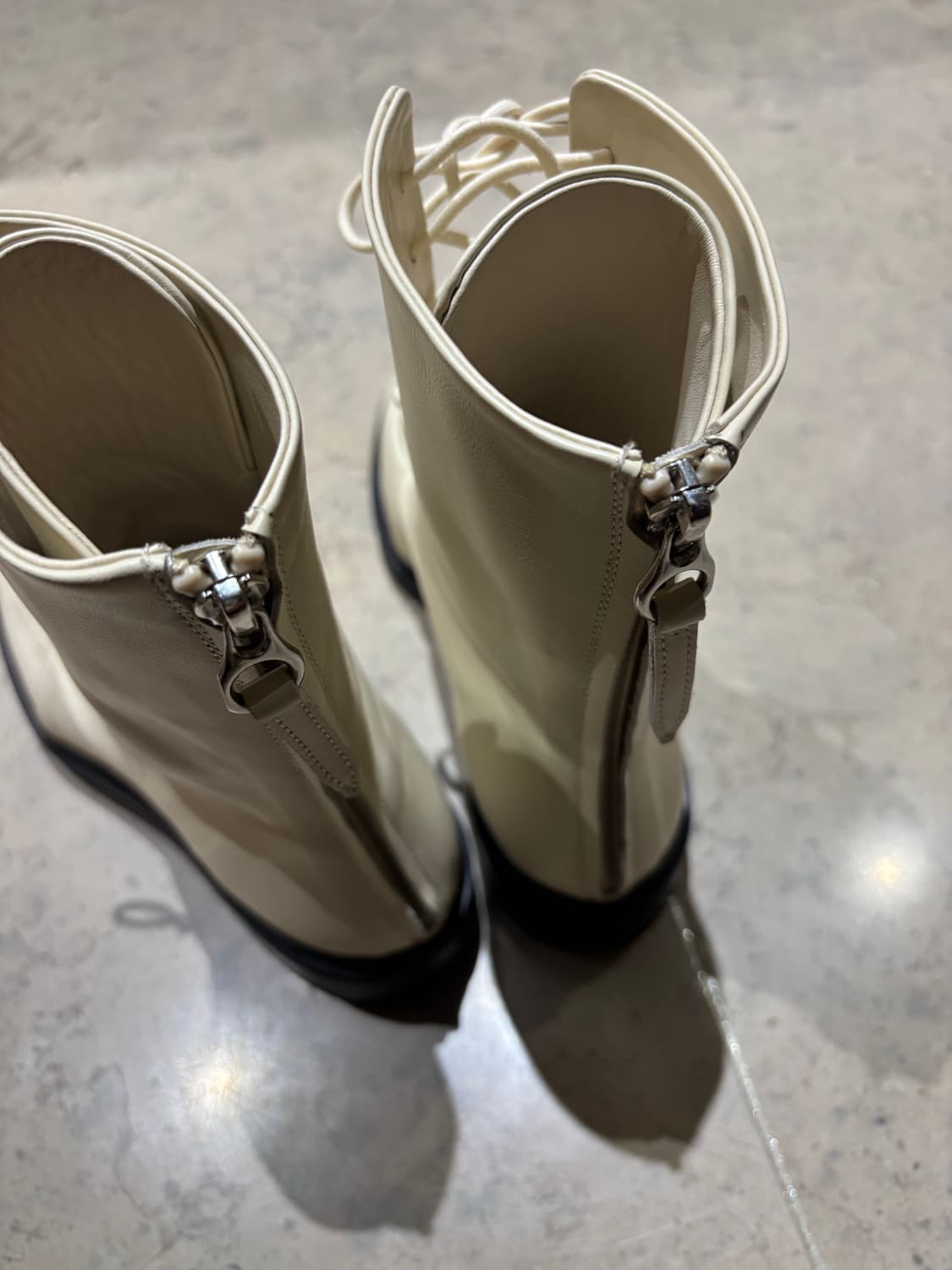 Aeyde 아이보리 레이스업 부츠 38 상품이미지6