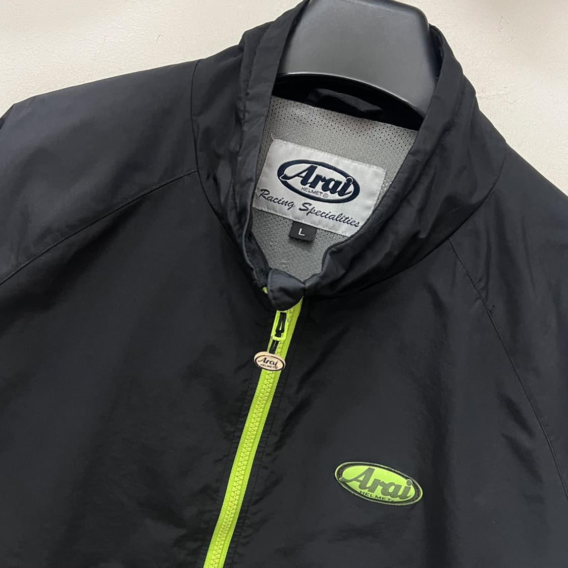 Arai 아라이 구형 블랙 형광 바람막이 라이더 자켓 L 상품이미지4