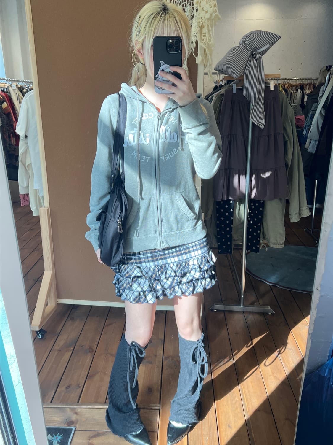 Hollister 그레이 후드집업 상품이미지4