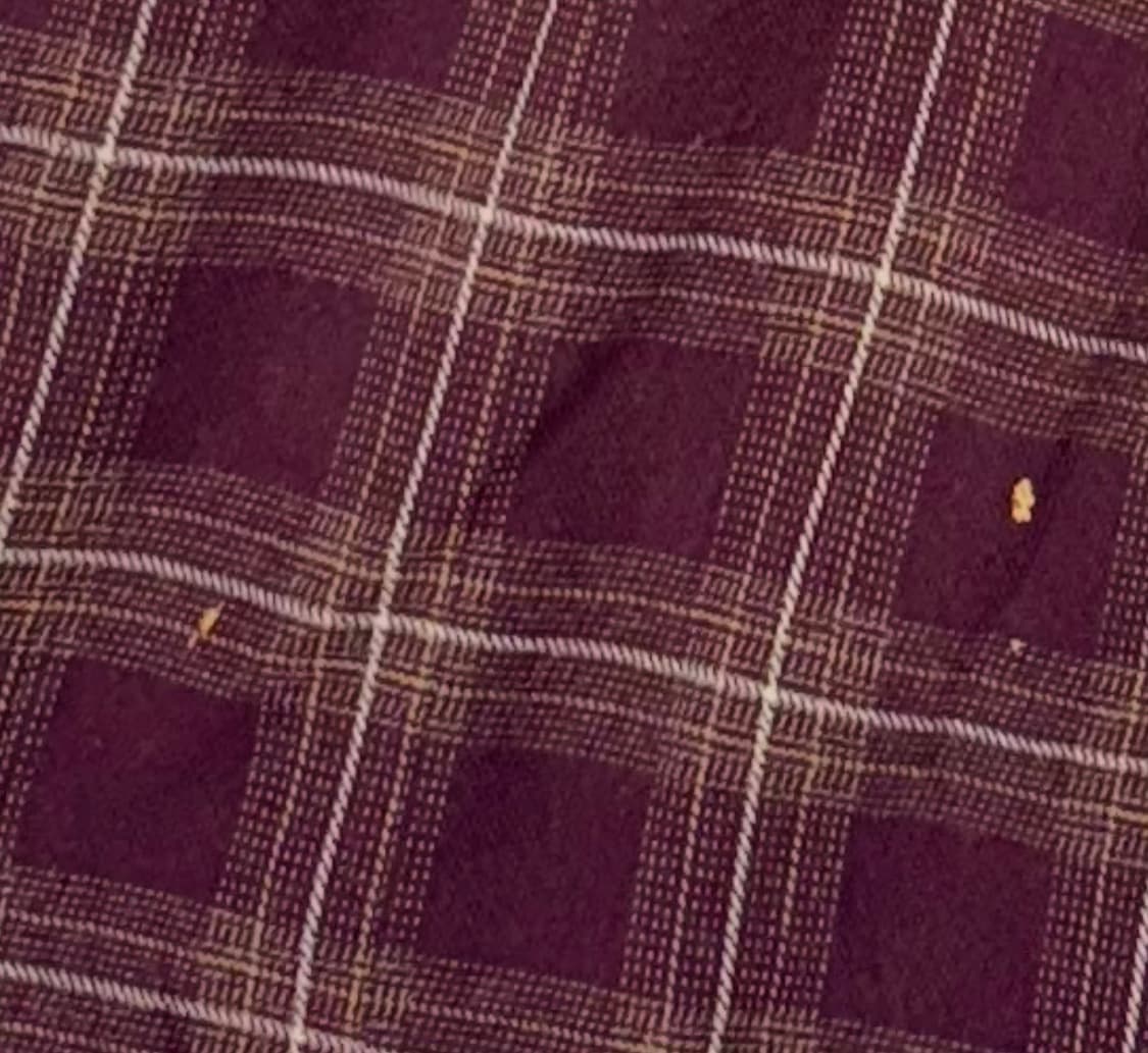 •Japanese vintage 체크 뷔스티에 버건디 원피스 상품이미지3