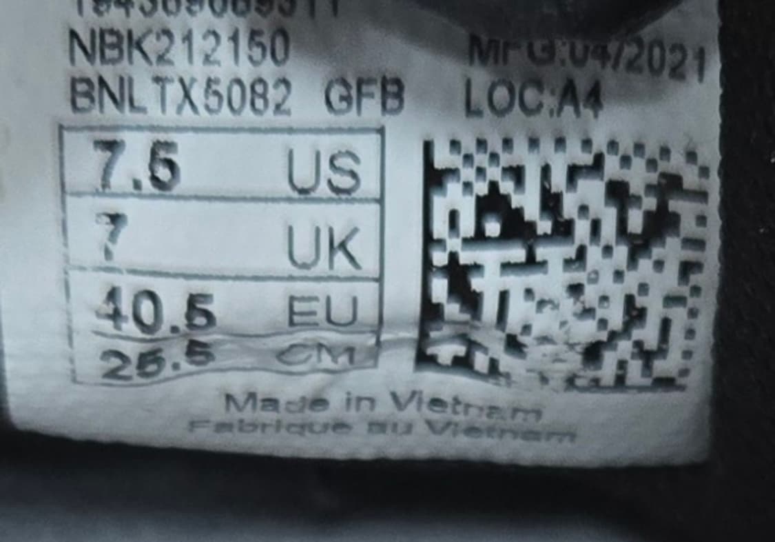 뉴발란스 255mm- 327 블랙 스니커즈 상품이미지7