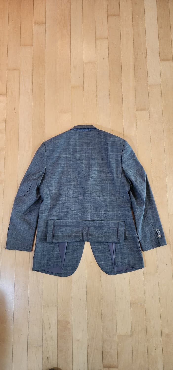 니나리찌 체크 자켓 L 상품이미지5