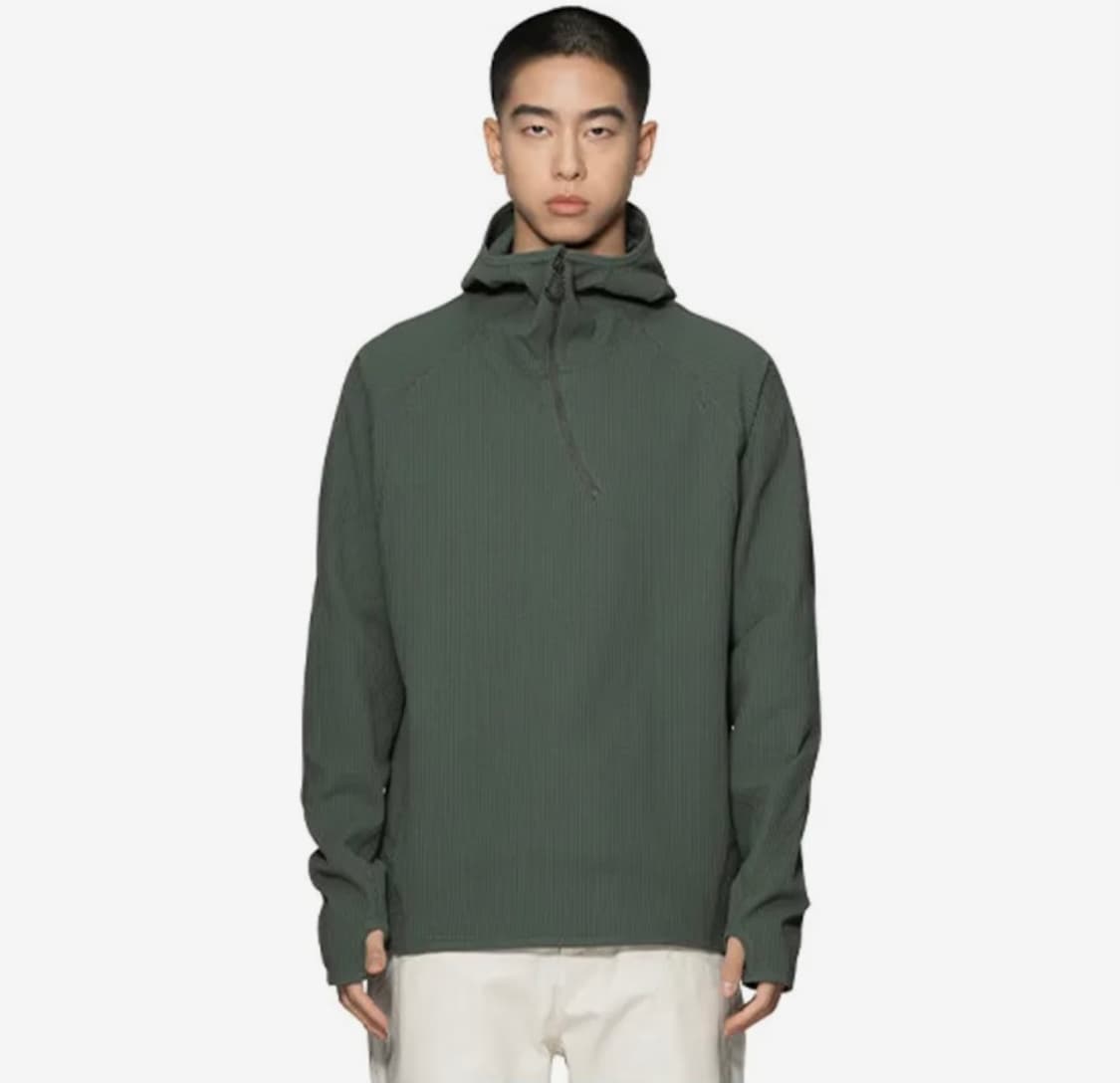 (m사이즈구매)프리커 와플 텍스쳐 후디 상품이미지3