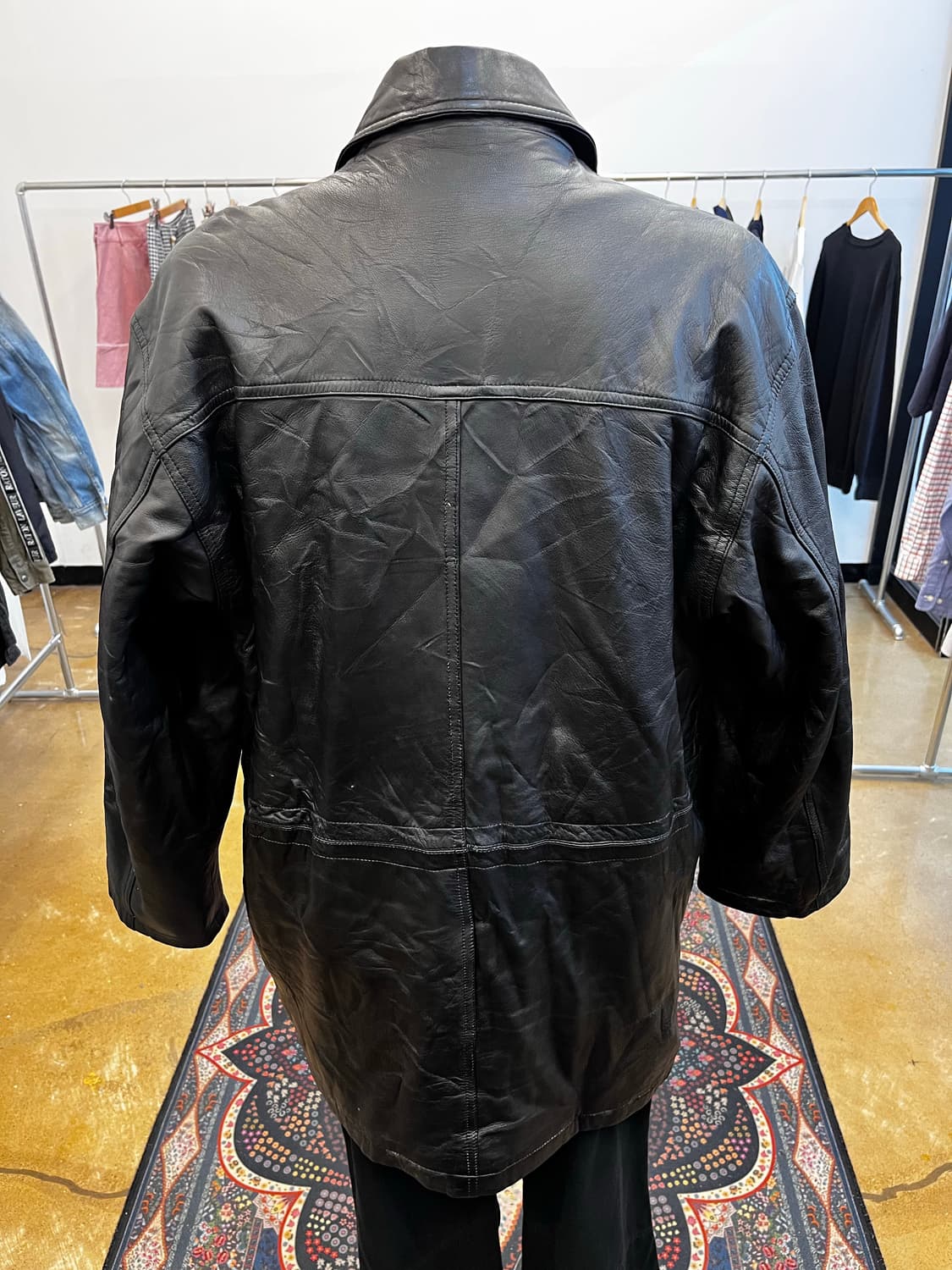 Durante 양가죽 레더 코트 상품이미지4