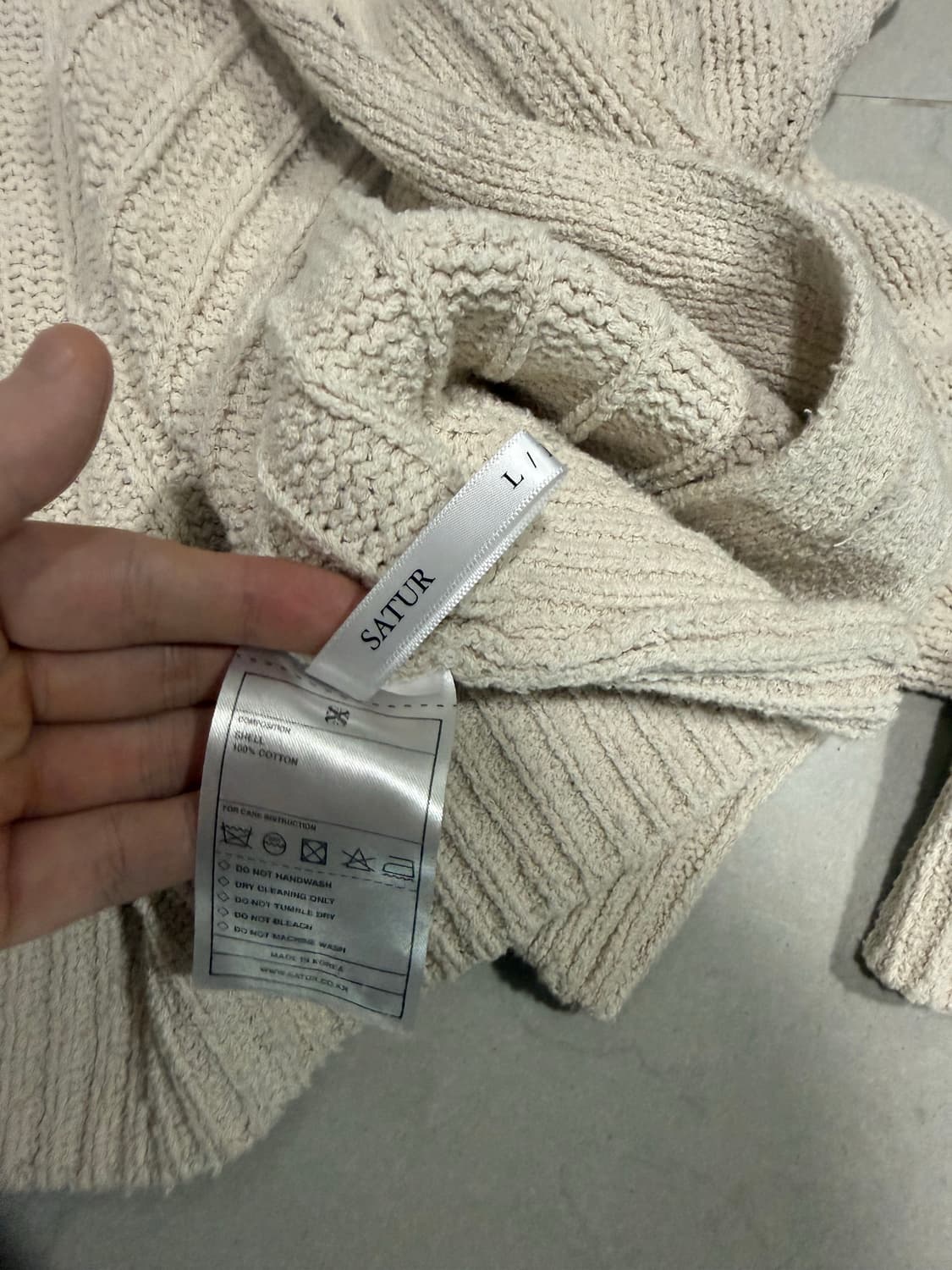 [당일출고,L] 세터 파로 부클 가디건 상품이미지5