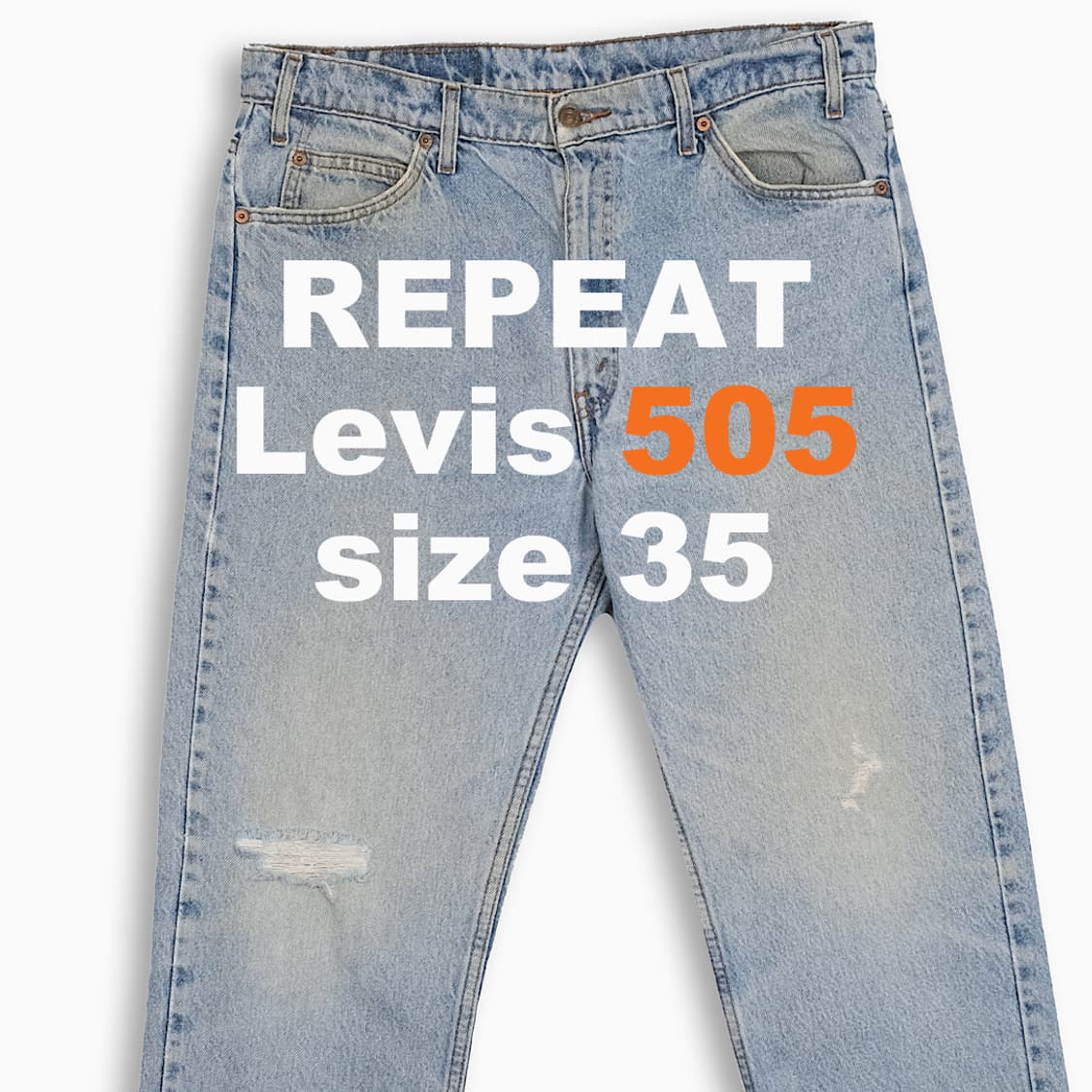 리바이스 505 오렌지탭 연청 90s 35 인치 OR50536165 상품이미지1