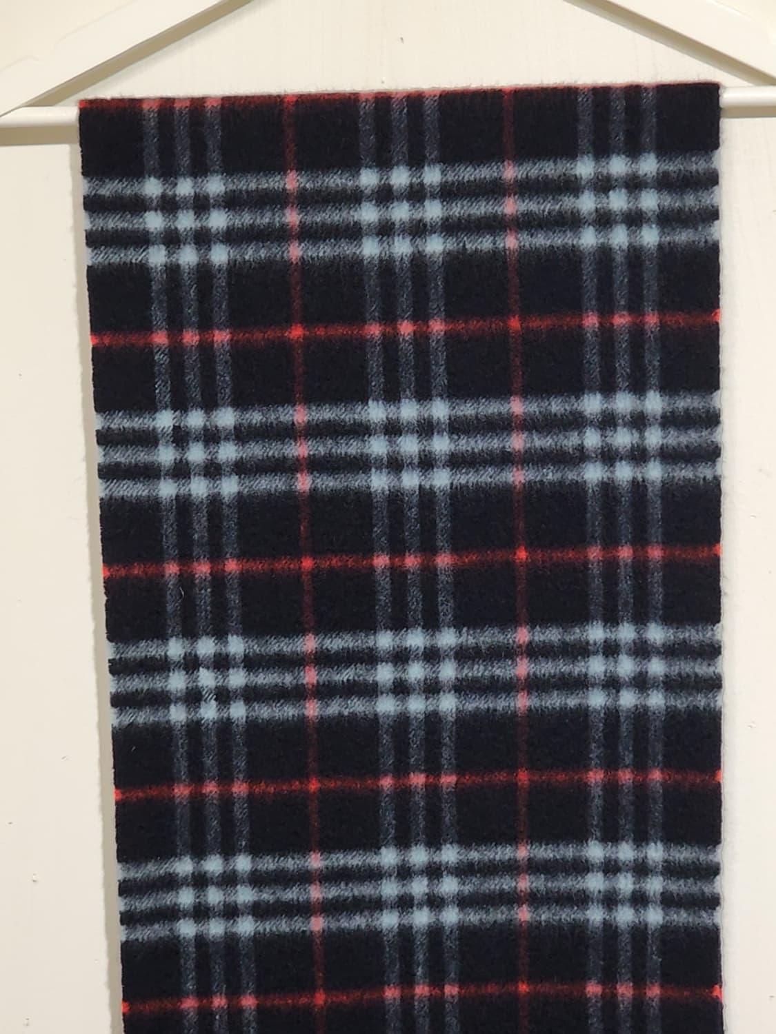 (정품) 버버리 캐시미어 목도리 네이비 체크 머플러  상품이미지2