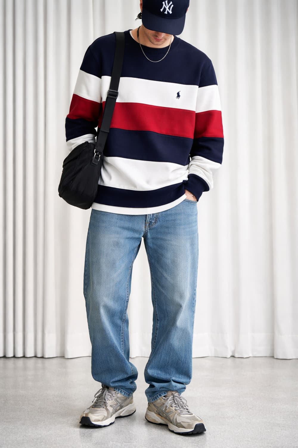 폴로랄프로렌 럭비맨투맨 칼라블록스트라이프 상품이미지1
