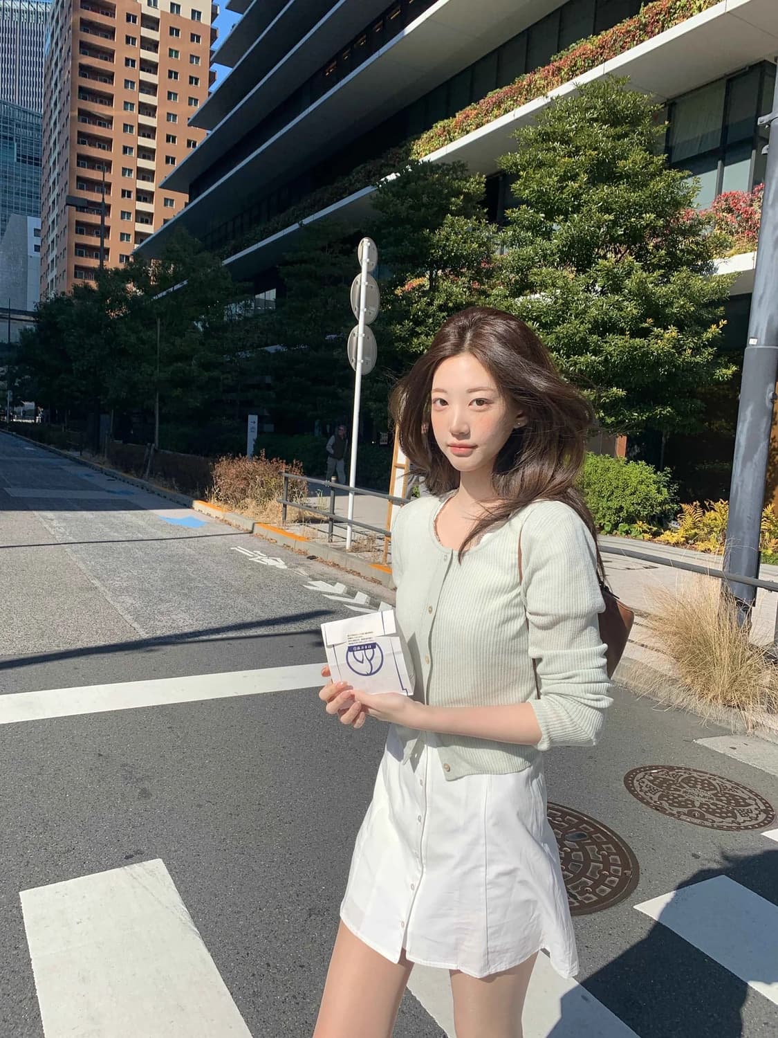 제니오 소프트글로우 가디건 민트 상품이미지2