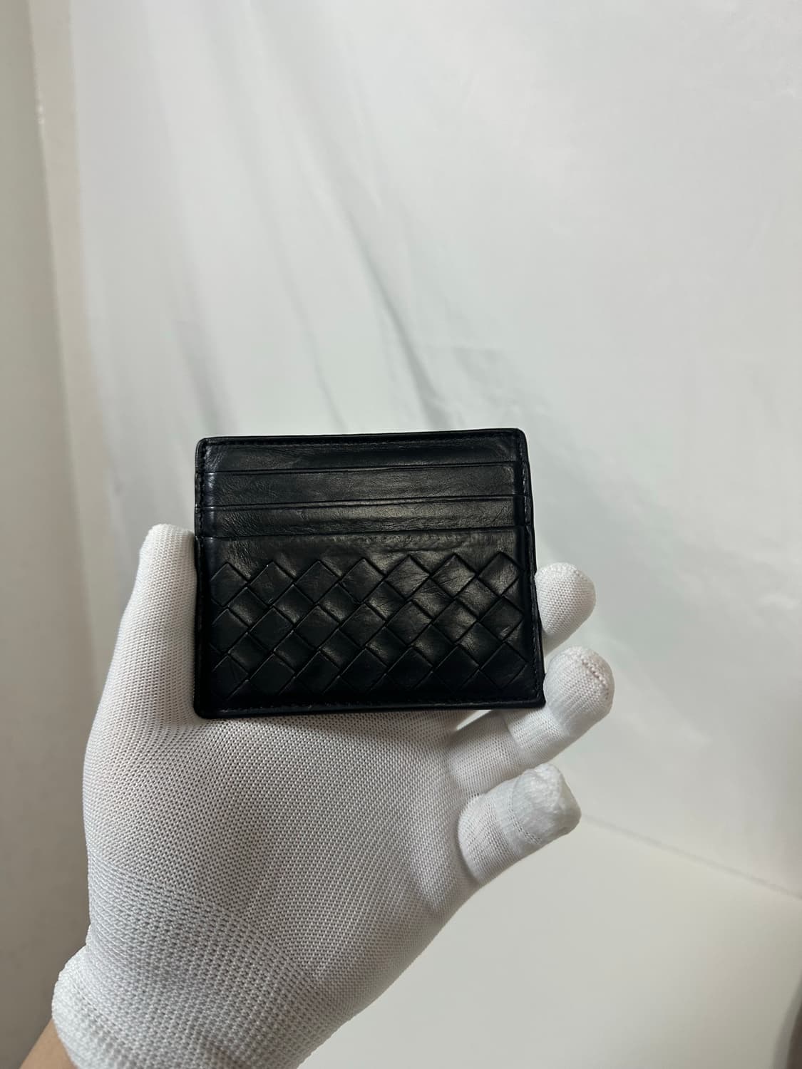 보테가베네타 인트레치아토 카드지갑 블랙 (OS) 상품이미지2
