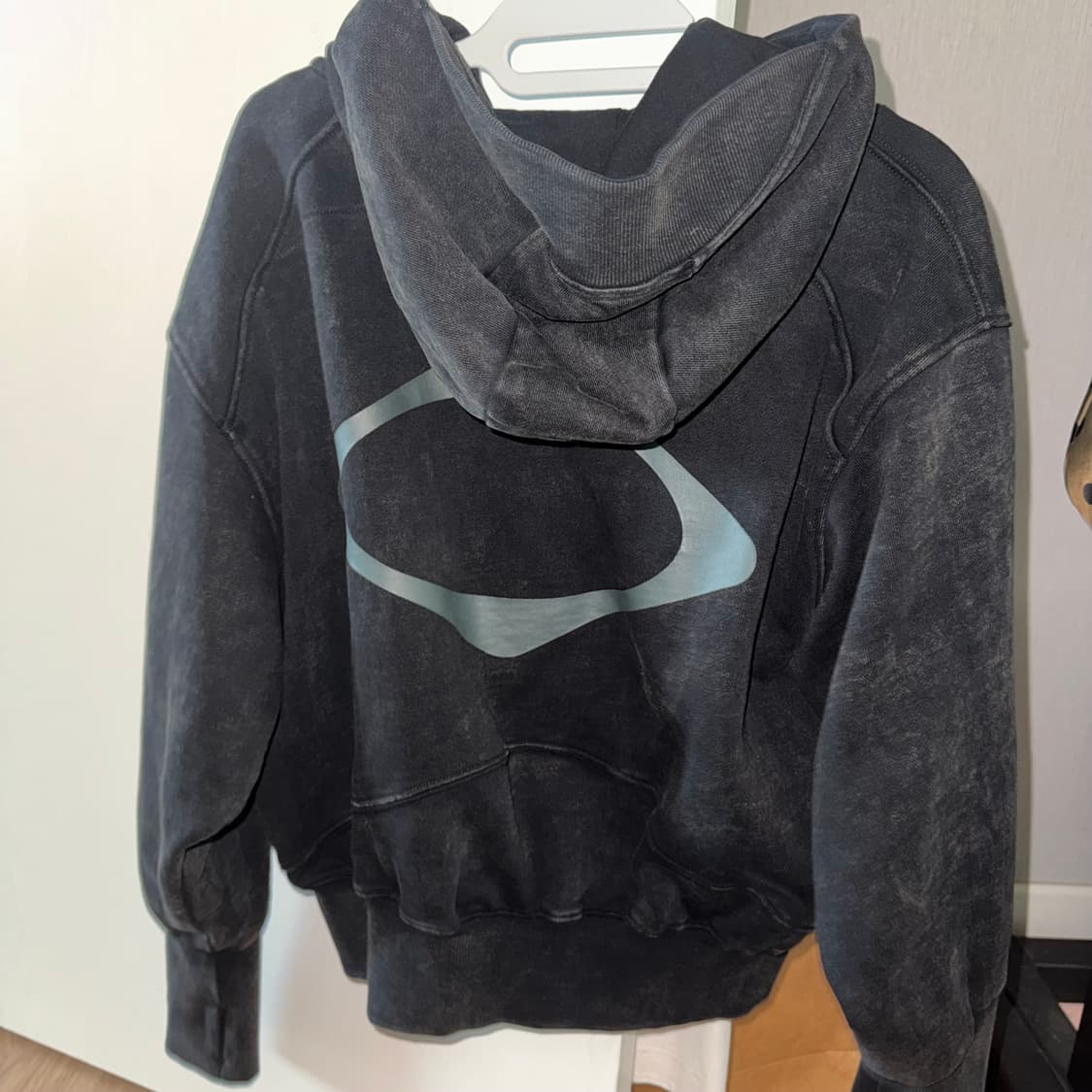 미스치프 빅포켓 후드 워시드 블랙 M 상품이미지1