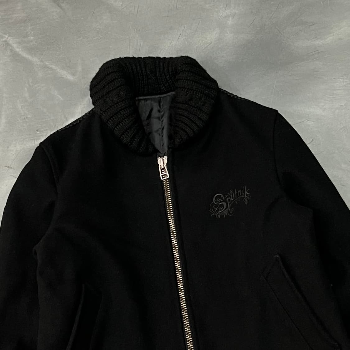  스푸트니크 니트 배색 울 자켓 y14511 상품이미지3