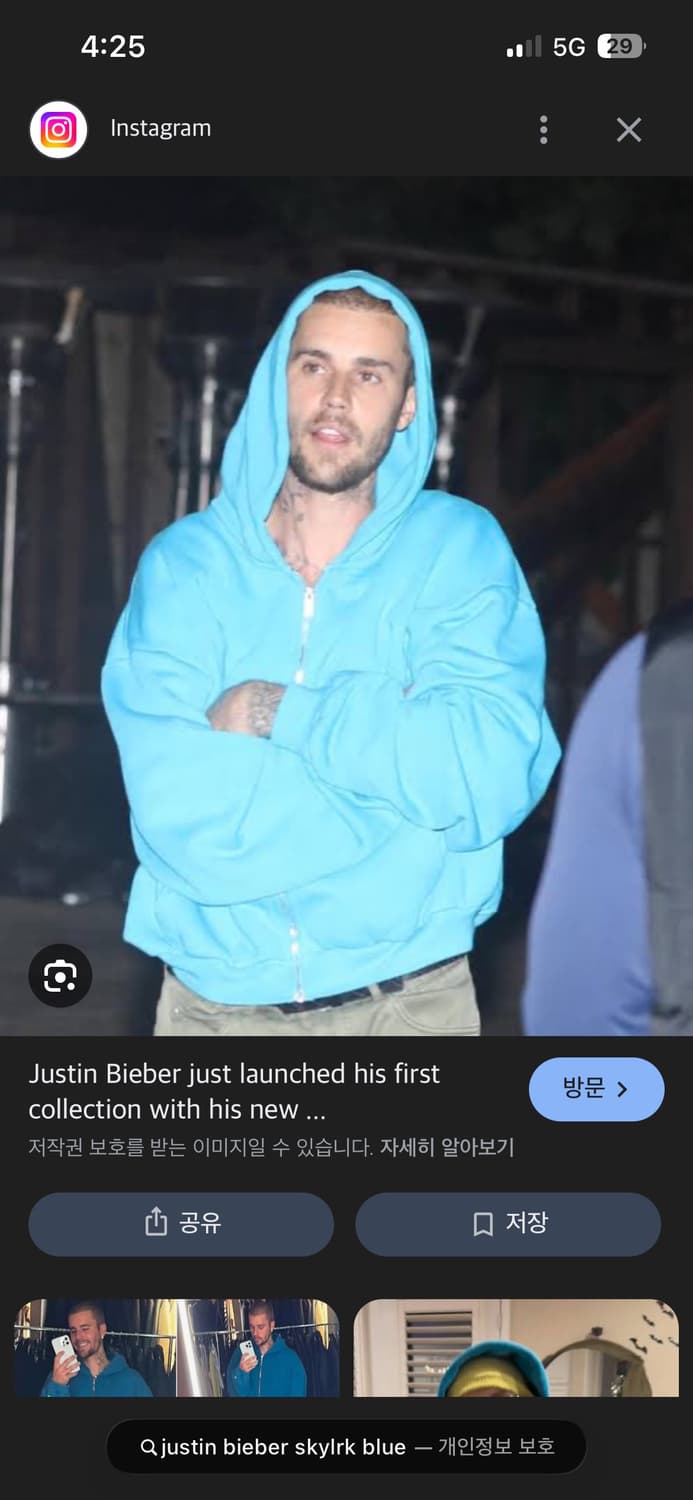 SKYLRK ZIP HOODIE - SUPER BLUE, M size 상품이미지7