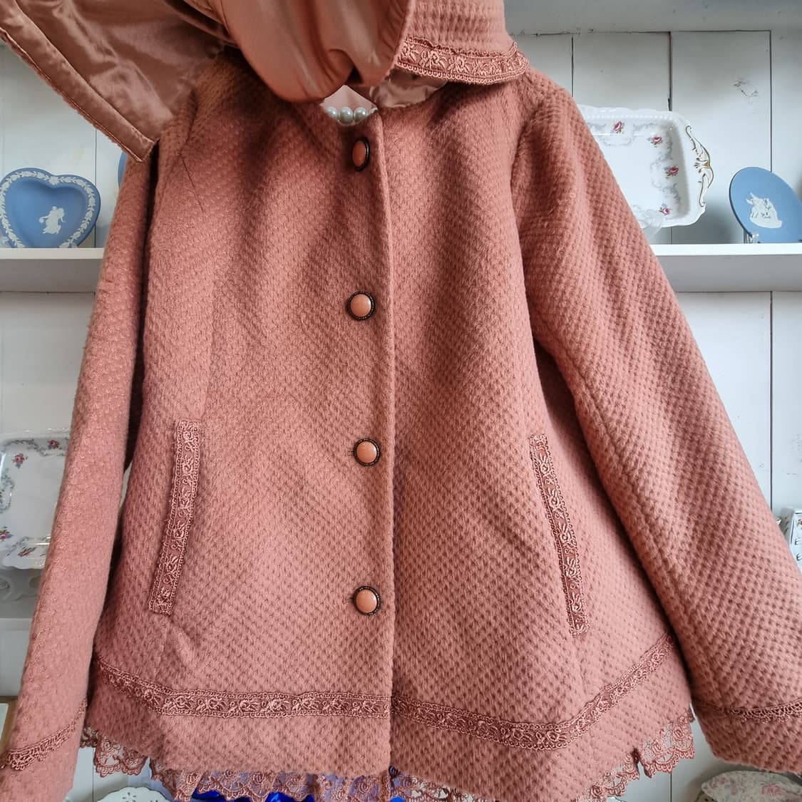 Axes Femme 리본 레이스  코트 상품이미지3