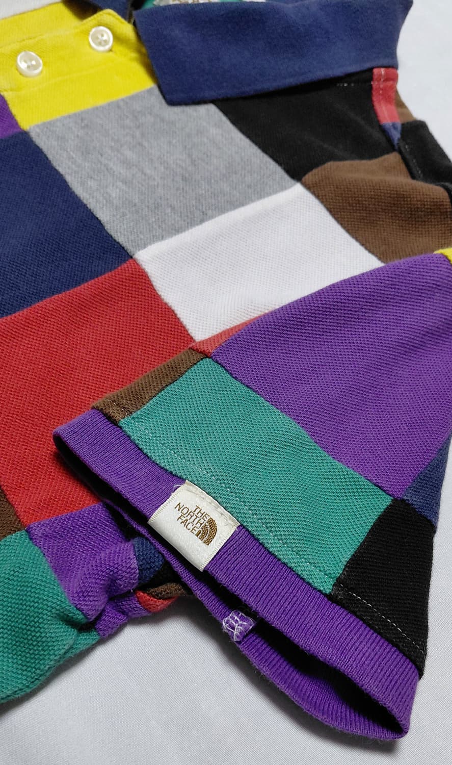 [M] 노스페이스 레트로 멀티 컬러 패치워크 폴로 셔츠 상품이미지7