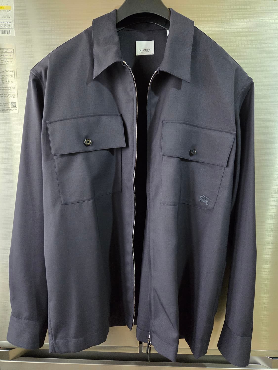 버버리 EKD 셔츠집업 사이즈M 상품이미지2