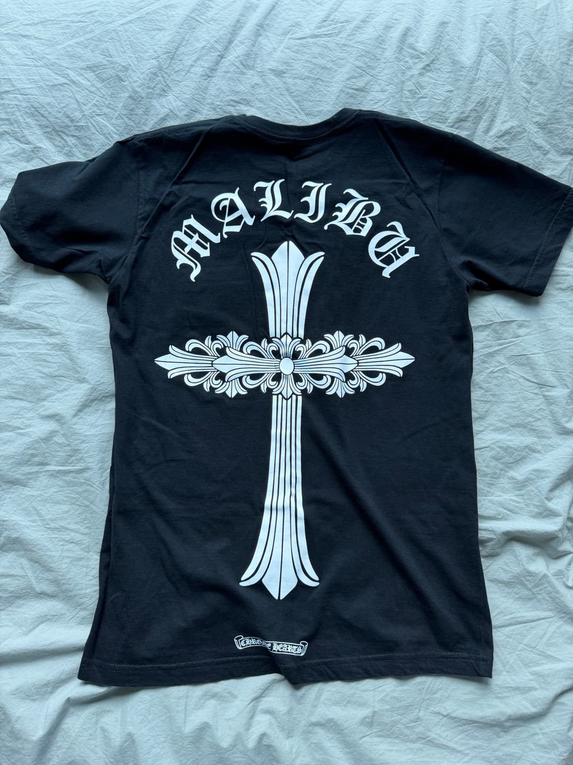 [M] 크롬하츠 말리부 크로스 반팔 티셔츠 블랙 상품이미지1