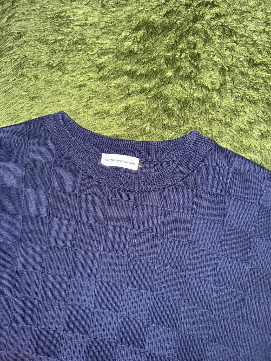 [XL] POP TRADING 팝 트레이딩 컴퍼니 21AW 패널 니트 상품이미지2