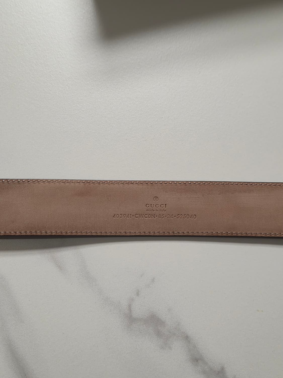 [정품] 구찌 시그니처 벨트 블랙 상품이미지6