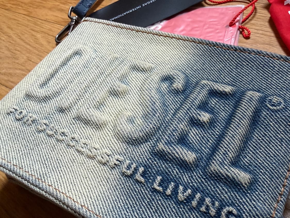 디젤 3d 로고 데님 쇼퍼백 크로스백 미니백 상품이미지4