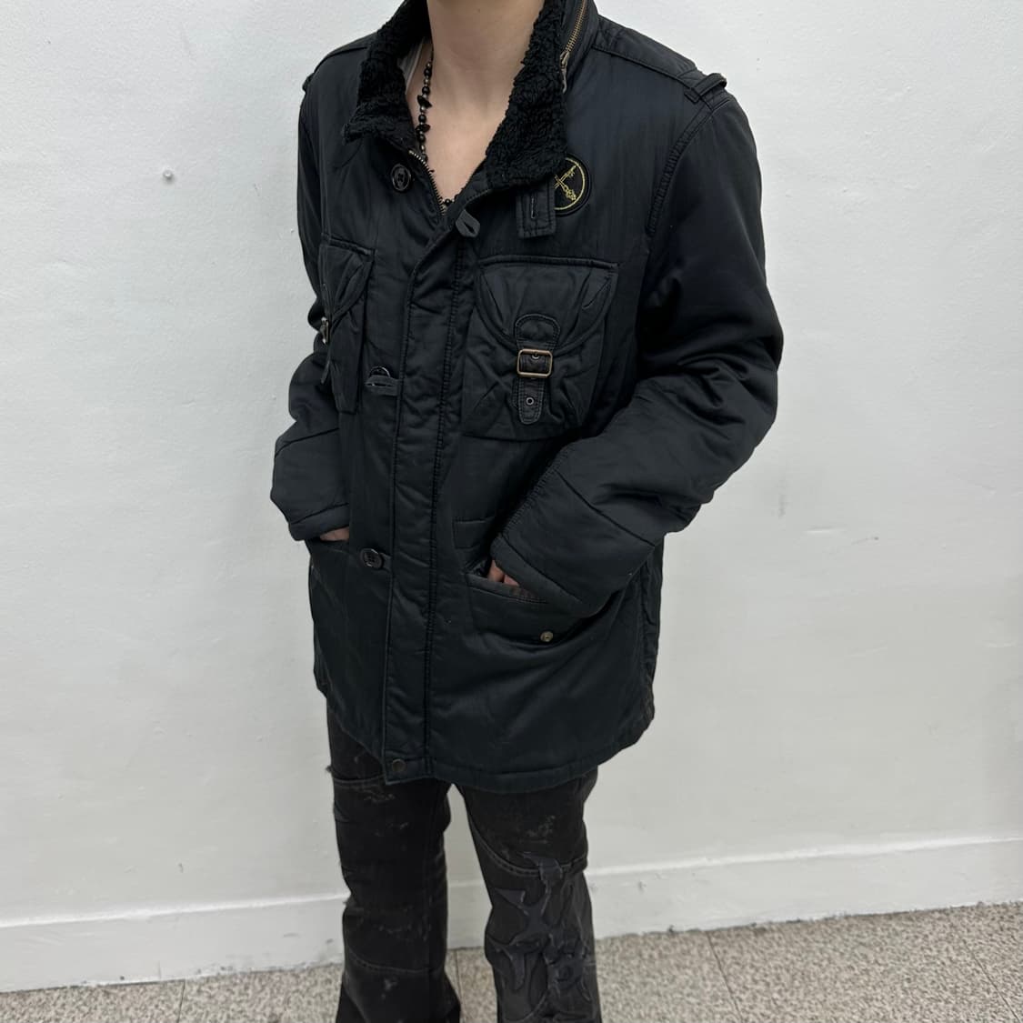 Y2K embroidery down jacket 상품이미지1