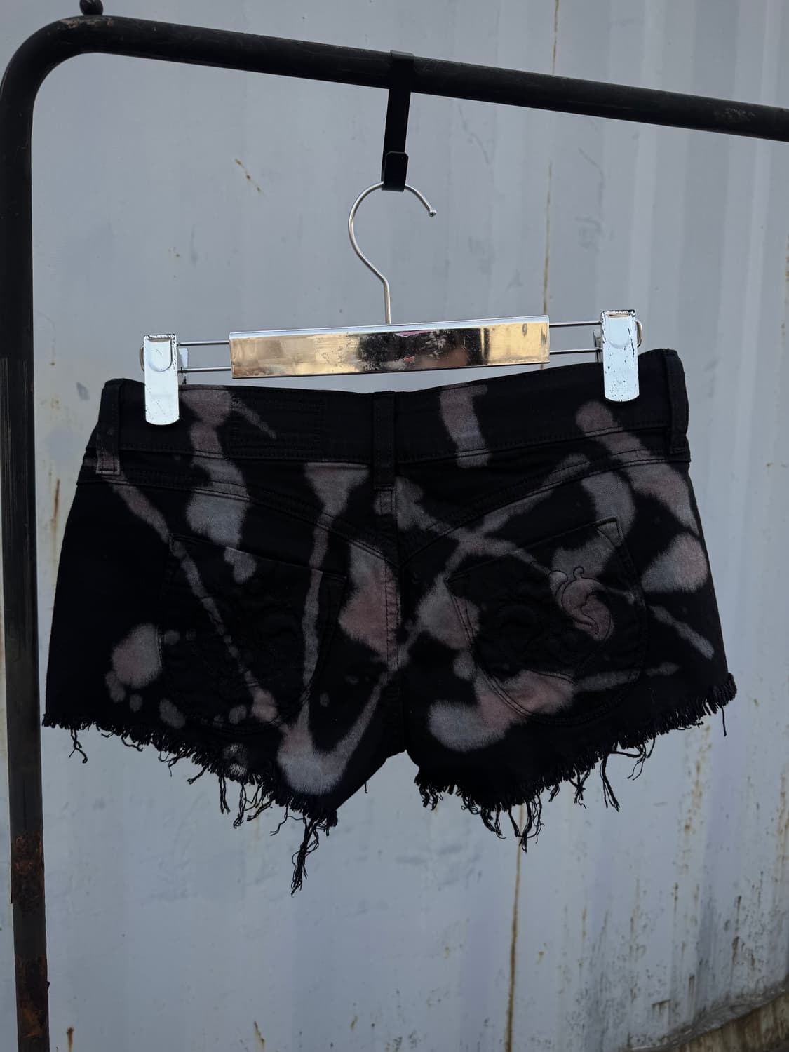 Black Tie-Dye Shorts 상품이미지2